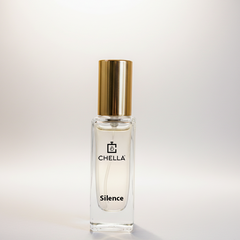 Chella Silence perfume bottle on a light gray background